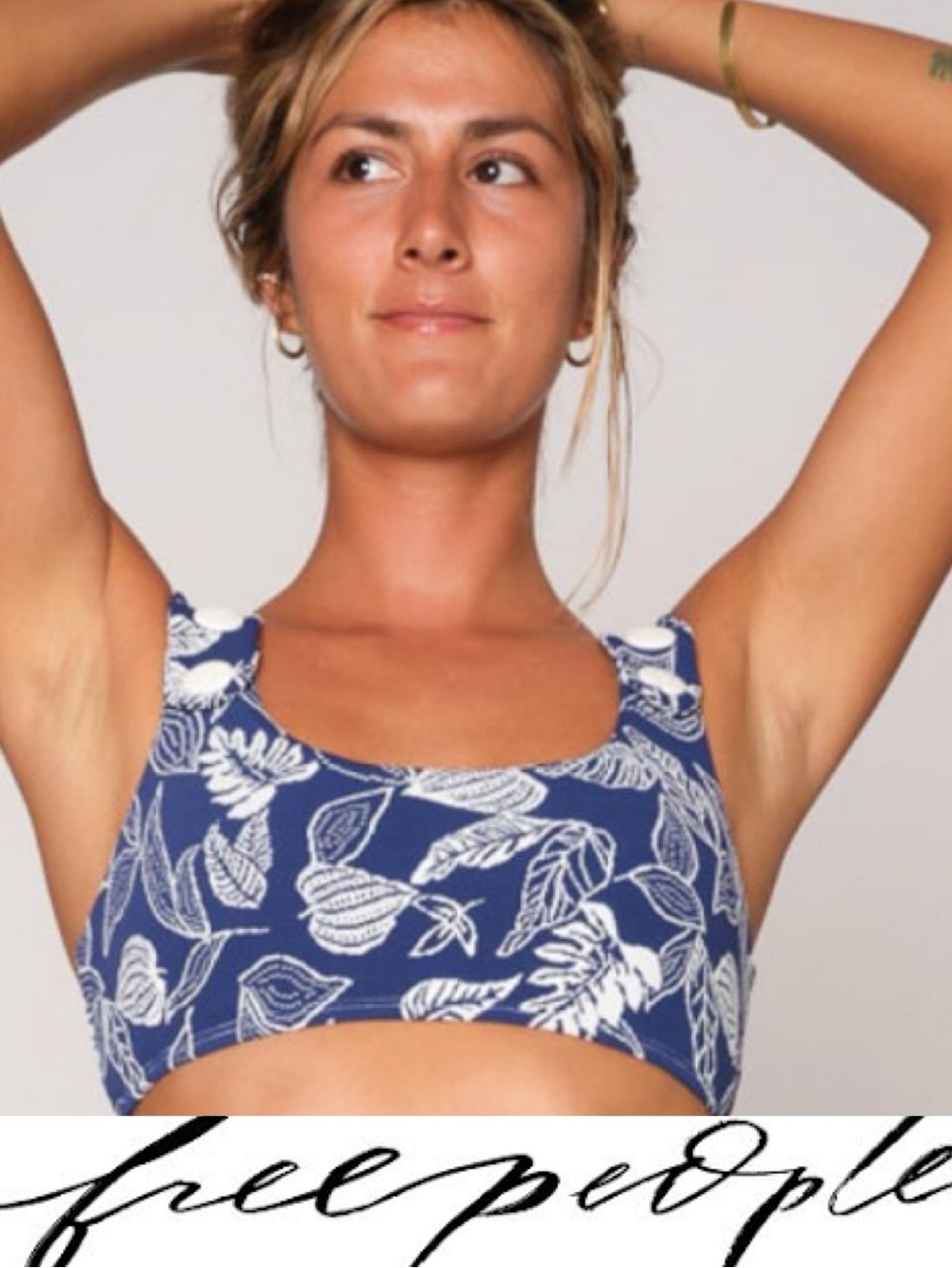 Free People x Seea Georgia Crop Surf Bikini Top ❤️ NWOT Size Small